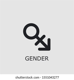 Professional vector gender icon. Gender symbol that can be used for any platform and purpose. High quality gender illustration.