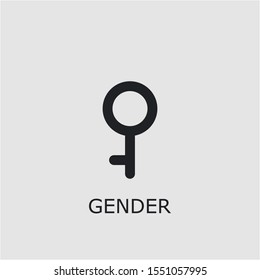 Professional vector gender icon. Gender symbol that can be used for any platform and purpose. High quality gender illustration.