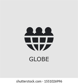Professional vector globe icon. Globe symbol that can be used for any platform and purpose. High quality globe illustration.