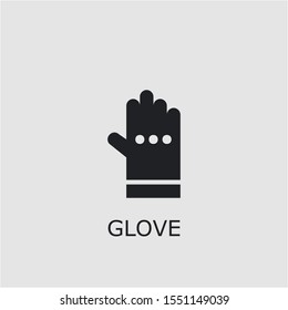 Professional vector glove icon. Glove symbol that can be used for any platform and purpose. High quality glove illustration.