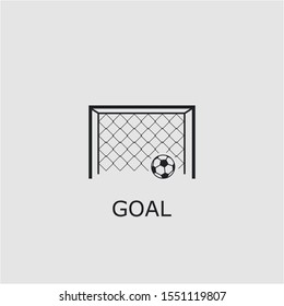 Professional vector goal icon. Goal symbol that can be used for any platform and purpose. High quality goal illustration.
