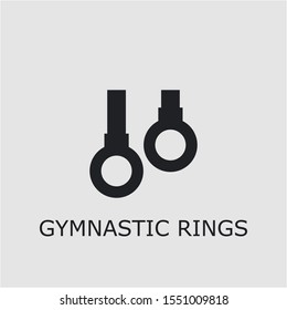 Professional vector gymnastic rings icon. Gymnastic rings symbol that can be used for any platform and purpose. High quality gymnastic rings illustration.