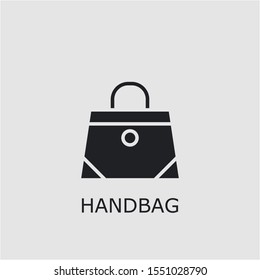 Professional vector handbag icon. Handbag symbol that can be used for any platform and purpose. High quality handbag illustration.