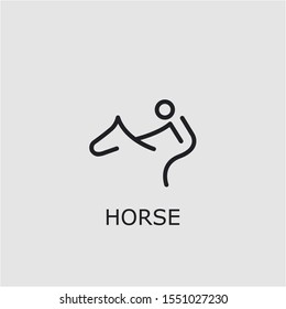 Professional vector horse icon. Horse symbol that can be used for any platform and purpose. High quality horse illustration.