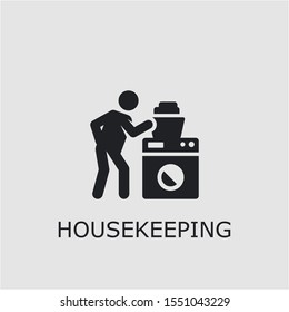 Professional vector housekeeping icon. Housekeeping symbol that can be used for any platform and purpose. High quality housekeeping illustration.