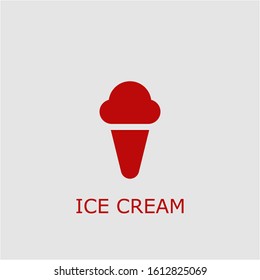 Professional vector ice cream icon. Ice cream symbol that can be used for any platform and purpose. High quality ice cream illustration.