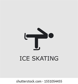 Professional vector ice skating icon. Ice skating symbol that can be used for any platform and purpose. High quality ice skating illustration.