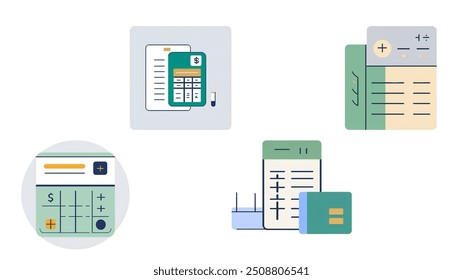 A professional vector icon of an accountant, symbolizing finance, bookkeeping, and business management. Ideal for use in apps, websites, and branding related to accounting, financial services, and tax