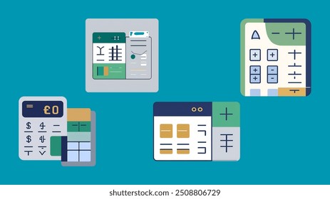 A professional vector icon of an accountant, symbolizing finance, bookkeeping, and business management. Ideal for use in apps, websites, and branding related to accounting, financial services, and tax