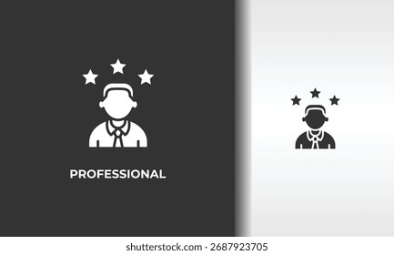Vector De Profesional, Icono O Logotipo Ilustración De Símbolo Aislado