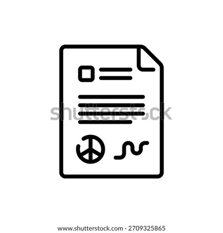 Professional vector illustration of document paper, perfect for office, business, and admin themes