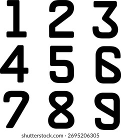 Professional vector image showing the number. Great for use in posters, layouts, and modern typography