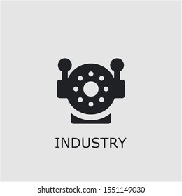 Professional vector industry icon. Industry symbol that can be used for any platform and purpose. High quality industry illustration.