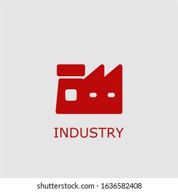 Professional vector industry icon. Industry symbol that can be used for any platform and purpose. High quality industry illustration.