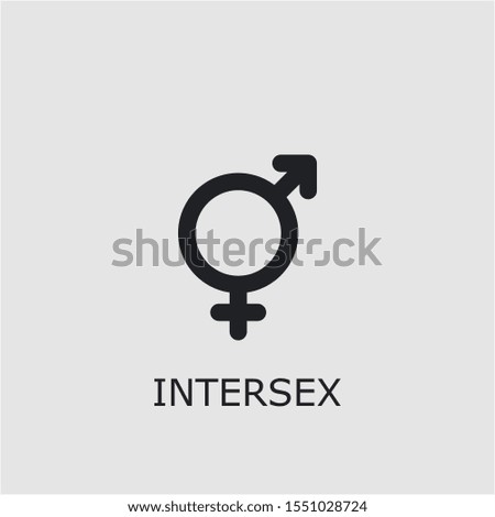 Professional vector intersex icon. Intersex symbol that can be used for any platform and purpose. High quality intersex illustration.
