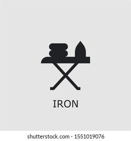 Icono de hierro vector profesional. Símbolo de hierro que se puede utilizar para cualquier plataforma y propósito. Ilustración de hierro de alta calidad.