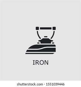 Professional vector iron icon. Iron symbol that can be used for any platform and purpose. High quality iron illustration.