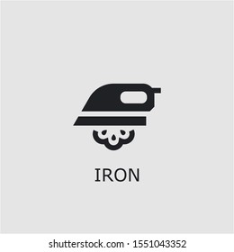 Professional vector iron icon. Iron symbol that can be used for any platform and purpose. High quality iron illustration.