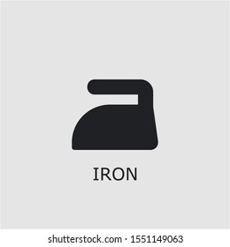 Professional vector iron icon. Iron symbol that can be used for any platform and purpose. High quality iron illustration.