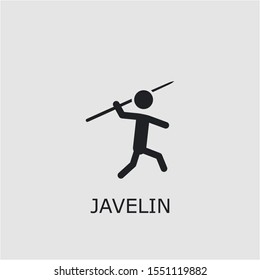 Professional vector javelin icon. Javelin symbol that can be used for any platform and purpose. High quality javelin illustration.