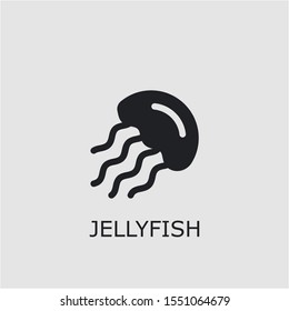 Professional vector jellyfish icon. Jellyfish symbol that can be used for any platform and purpose. High quality jellyfish illustration.