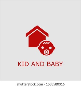 Professional vector kid and baby icon. Kid and baby symbol that can be used for any platform and purpose. High quality kid and baby illustration.
