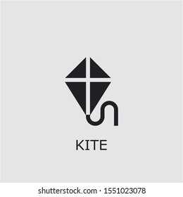 Professional vector kite icon. Kite symbol that can be used for any platform and purpose. High quality kite illustration.