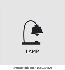 Professional vector lamp icon. Lamp symbol that can be used for any platform and purpose. High quality lamp illustration.