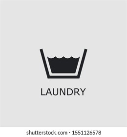 Professional vector laundry icon. Laundry symbol that can be used for any platform and purpose. High quality laundry illustration.