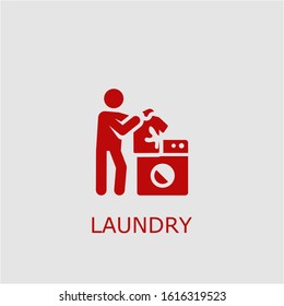 Professional vector laundry icon. Laundry symbol that can be used for any platform and purpose. High quality laundry illustration.