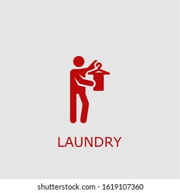 Professional vector laundry icon. Laundry symbol that can be used for any platform and purpose. High quality laundry illustration.