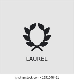 Professional vector laurel icon. Laurel symbol that can be used for any platform and purpose. High quality laurel illustration.