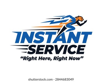 A professional vector logo design featuring a fast cheetah mascot for rapid service branding.