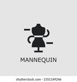 Professional vector mannequin icon. Mannequin symbol that can be used for any platform and purpose. High quality mannequin illustration.