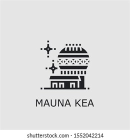 Professional vector mauna kea icon. Mauna kea symbol that can be used for any platform and purpose. High quality mauna kea illustration.