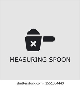Professional vector measuring spoon icon. Measuring spoon symbol that can be used for any platform and purpose. High quality measuring spoon illustration.
