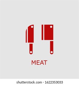 Professional vector meat icon. Meat symbol that can be used for any platform and purpose. High quality meat illustration.