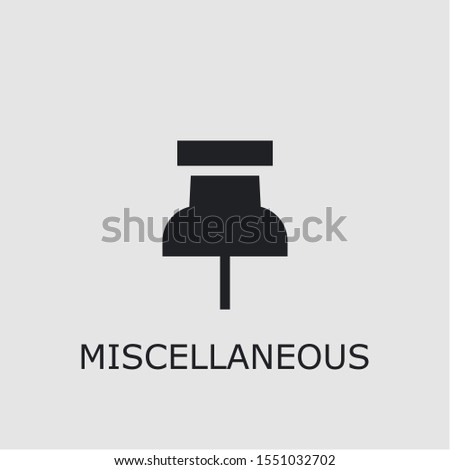 Professional vector miscellaneous icon. Miscellaneous symbol that can be used for any platform and purpose. High quality miscellaneous illustration.