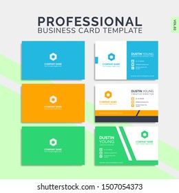 Professional Vector Modern Creative and Clean Business Card Template for Your Company Vol 02
