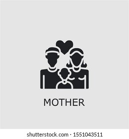 Professional vector mother icon. Mother symbol that can be used for any platform and purpose. High quality mother illustration.
