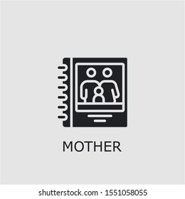 Professional vector mother icon. Mother symbol that can be used for any platform and purpose. High quality mother illustration.
