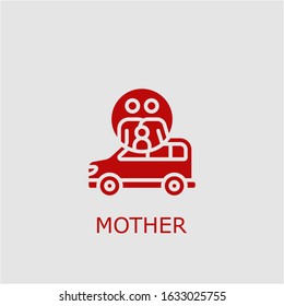 Professional vector mother icon. Mother symbol that can be used for any platform and purpose. High quality mother illustration.