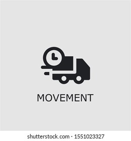 Professional vector movement icon. Movement symbol that can be used for any platform and purpose. High quality movement illustration.