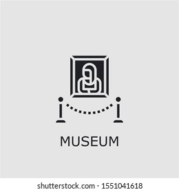 Professional vector museum icon. Museum symbol that can be used for any platform and purpose. High quality museum illustration.