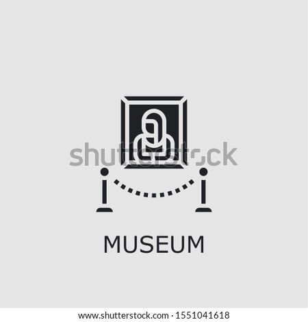 Professional vector museum icon. Museum symbol that can be used for any platform and purpose. High quality museum illustration.