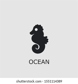 Professional vector ocean icon. Ocean symbol that can be used for any platform and purpose. High quality ocean illustration.