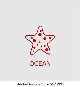 Professional vector ocean icon. Ocean symbol that can be used for any platform and purpose. High quality ocean illustration.