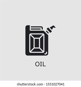 Professional vector oil icon. Oil symbol that can be used for any platform and purpose. High quality oil illustration.