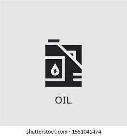 Professional vector oil icon. Oil symbol that can be used for any platform and purpose. High quality oil illustration.