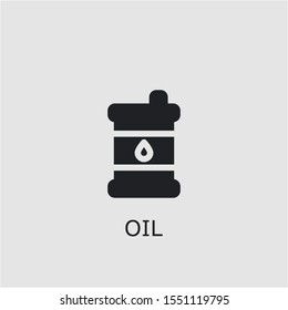 Professional vector oil icon. Oil symbol that can be used for any platform and purpose. High quality oil illustration.